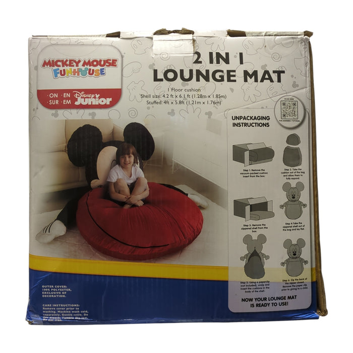 Mickey Mouse Oversized Soft Floor Lounger and Nap Mat with Sleeping Bag Pocket