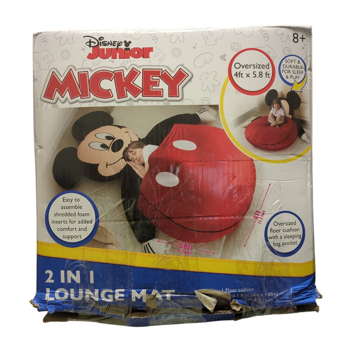 Mickey Mouse Oversized Soft Floor Lounger and Nap Mat with Sleeping Bag Pocket
