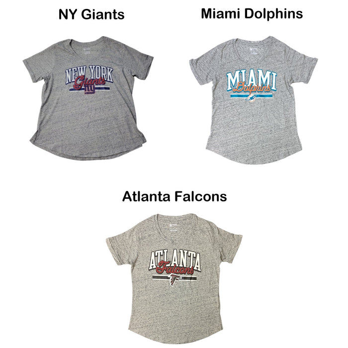 NFL Team Apparel Women's Short Sleeve Comfort Fashion Top
