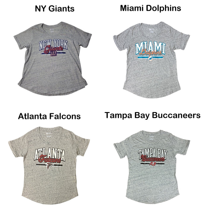 NFL Team Apparel Women's Short Sleeve Comfort Fashion Top