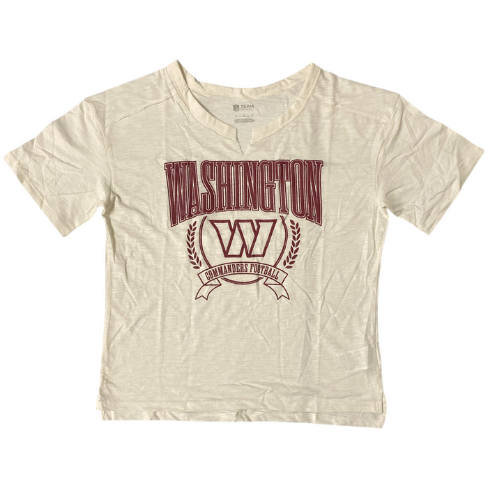 NFL Women's Crew Neckline Puff Graphic Print Short Sleeve Tee