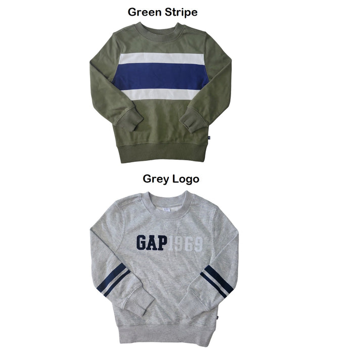 Gap Kids Boys Comfortable Soft Easy Care Pullover Crew Sweatshirt