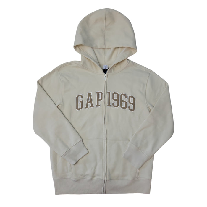 Gap Kids Boys Full Zip Embroidery Comfortable Warm Fleece Hoodie