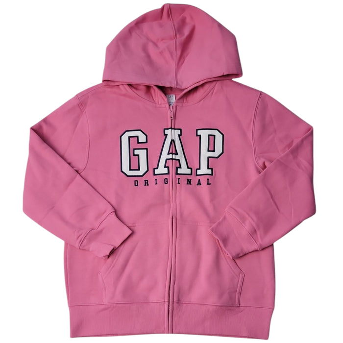 Gap Kids Boys Full Zip Embroidery Comfortable Warm Fleece Hoodie