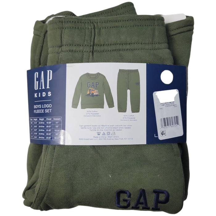 Gap Kids Boys Toddler Logo Fleece Crew Neck & Jogger Matching Set