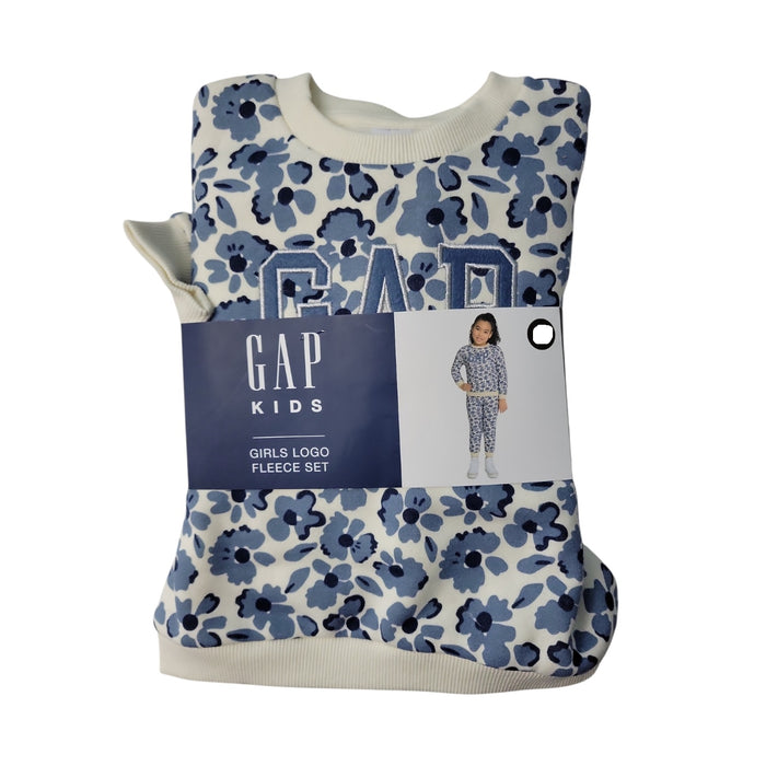 Gap Kids Girls Toddler Logo Fleece Crew Neck & Jogger Matching Set