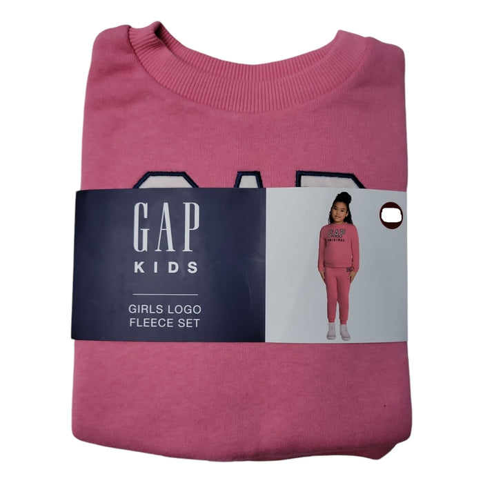 Gap Kids Girls Toddler Logo Fleece Crew Neck & Jogger Matching Set