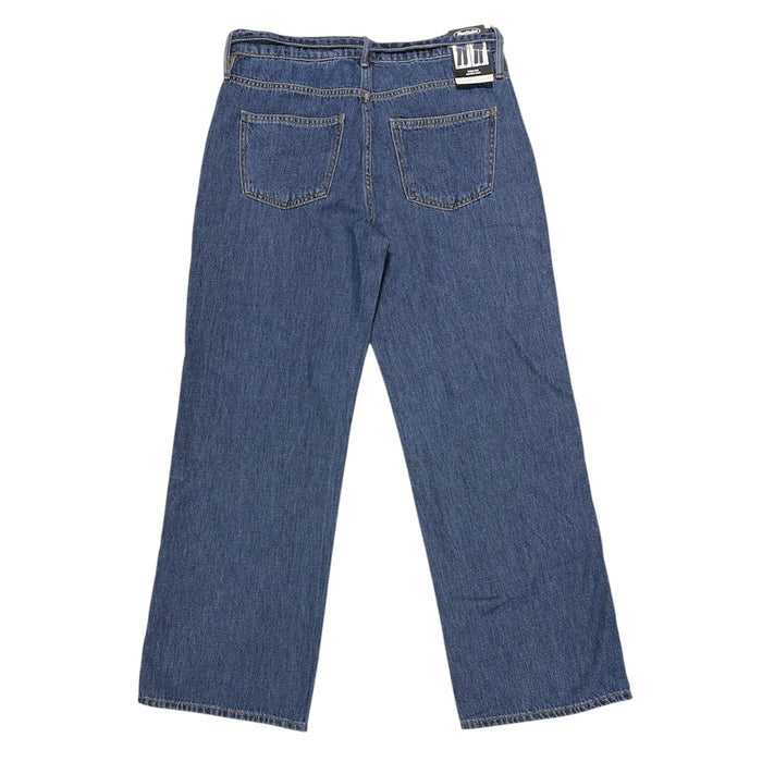 Buffalo Jeans Women's High Rise Wide Leg Belted 5 Pocket Jean