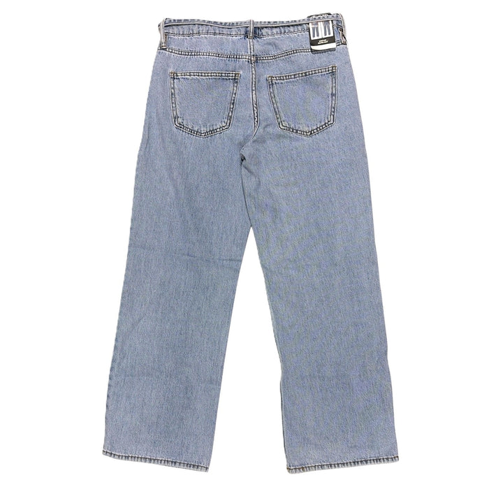 Buffalo Jeans Women's High Rise Wide Leg Belted 5 Pocket Jean