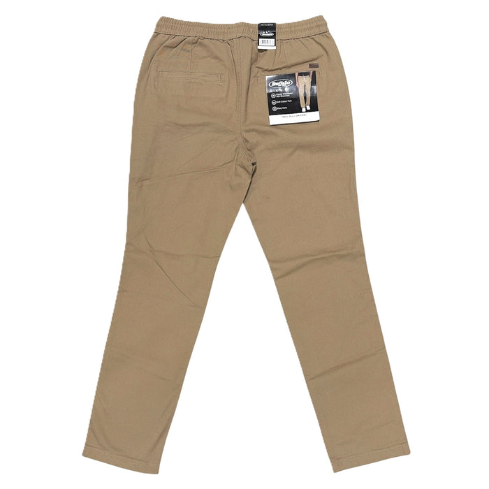 Buffalo Men's Relaxed Fit Comfortable Easy Pull-On Twill Pants