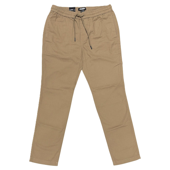 Buffalo Men's Relaxed Fit Comfortable Easy Pull-On Twill Pants