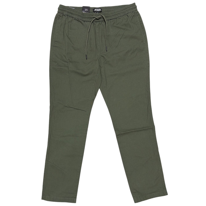 Buffalo Men's Relaxed Fit Comfortable Easy Pull-On Twill Pants