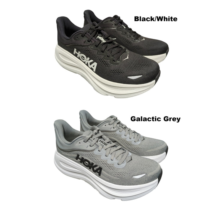 Hoka One One Men's Bondi 9 Comfort Lace Up Running Athletic Sneaker