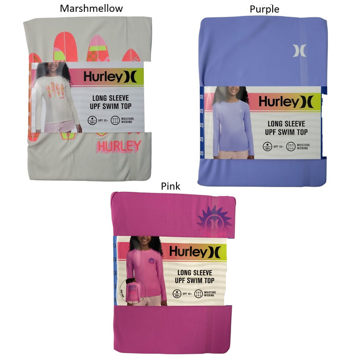 Hurley Girls Long Sleeve Moisture Wicking UV T-Shirt