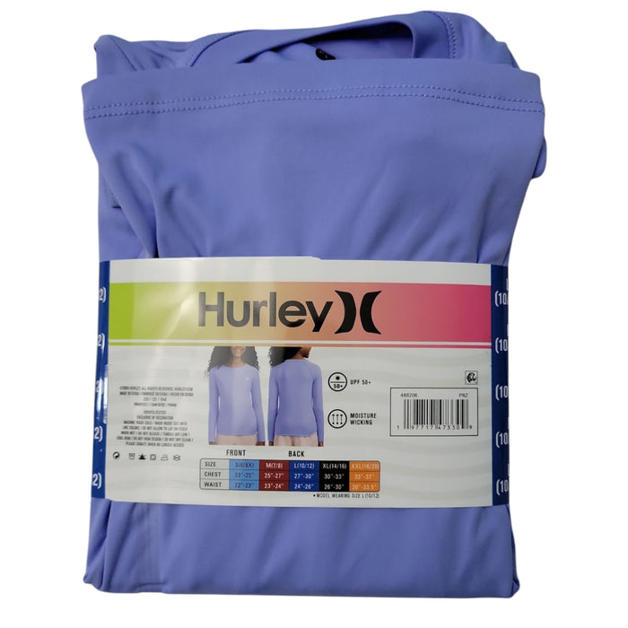 Hurley Girls Long Sleeve Moisture Wicking UV T-Shirt