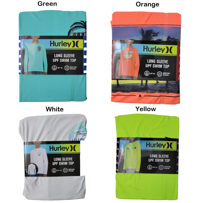 Hurley Boys Long Sleeve Moisture Wicking UV T-Shirt