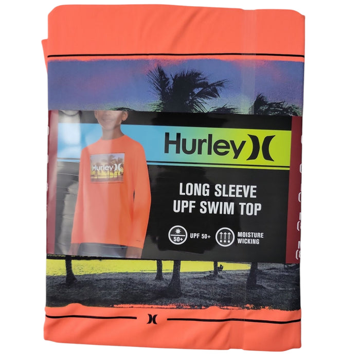 Hurley Boys Long Sleeve Moisture Wicking UV T-Shirt