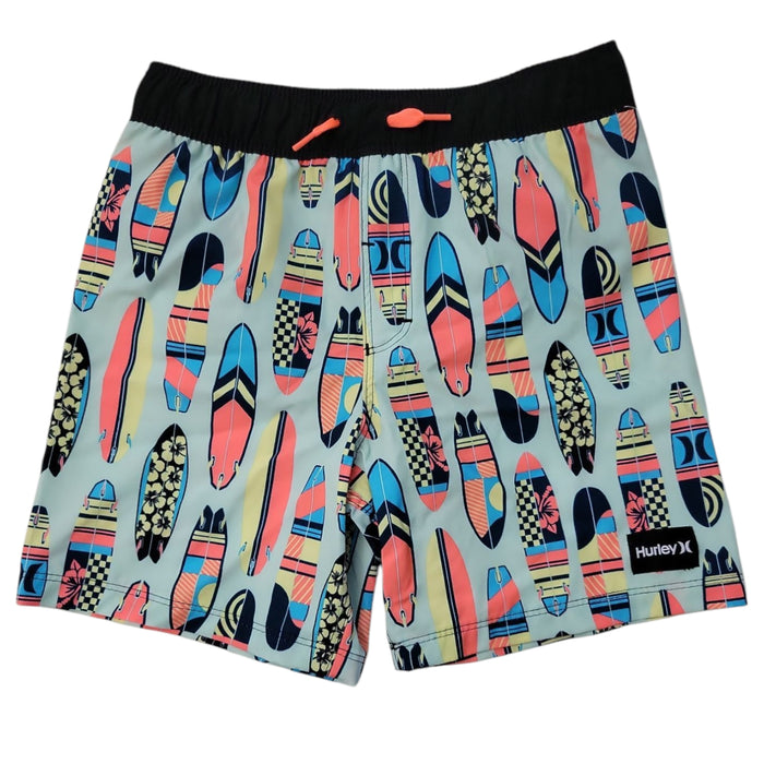 Hurley Boys Pull-On Draw-Cord Back Pocket Swim Trunk