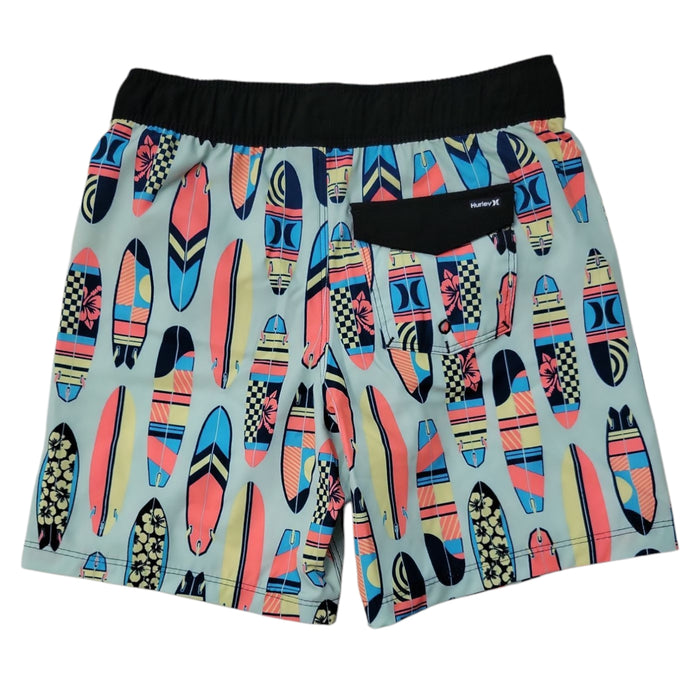 Hurley Boys Pull-On Draw-Cord Back Pocket Swim Trunk