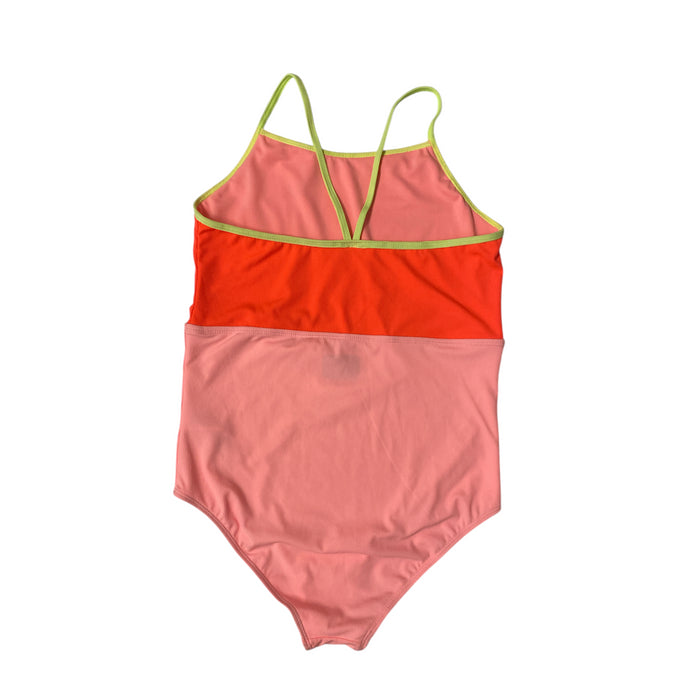 Hurley Girls Ribbed Cut Out Tummy Fully Lined One-Piece Swimsuit