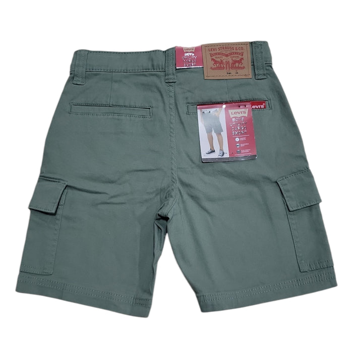 Levi's Boy's Youth Utility Comfort Stretch Adjustable Waist Cargo Shorts