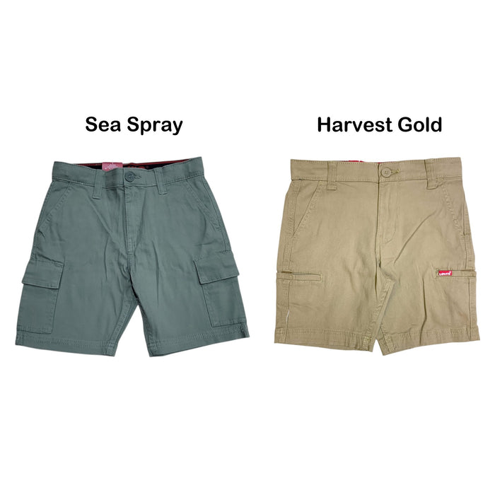 Levi's Boy's Youth Utility Comfort Stretch Adjustable Waist Cargo Shorts