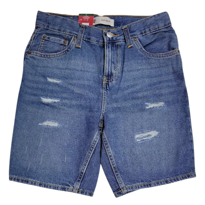 Levi's Boys 511 Flexible 5 Pockets Denim Slim Fit Shorts, 955655