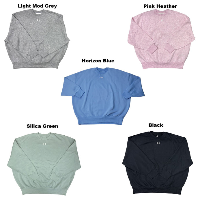 Under Armour Women's Rival Fleece Oversized Crew Neck Sweatshirt