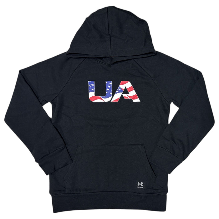 Under Armour Boys Rival Loose Fit Freedom Wordmark Fleece Hoodie, 6005419