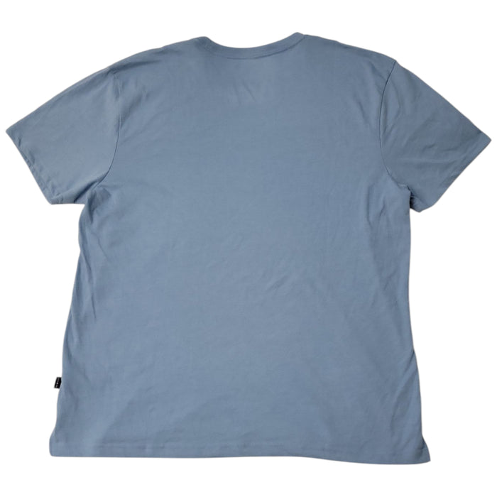 Lucky Brand Crewneck Ribbed Collar Side Slip Hem Short Sleeve Jersey Tee