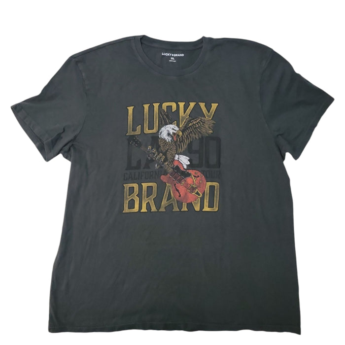 Lucky Brand Men's Graphic Print Crew Neck Soft T-Shirt