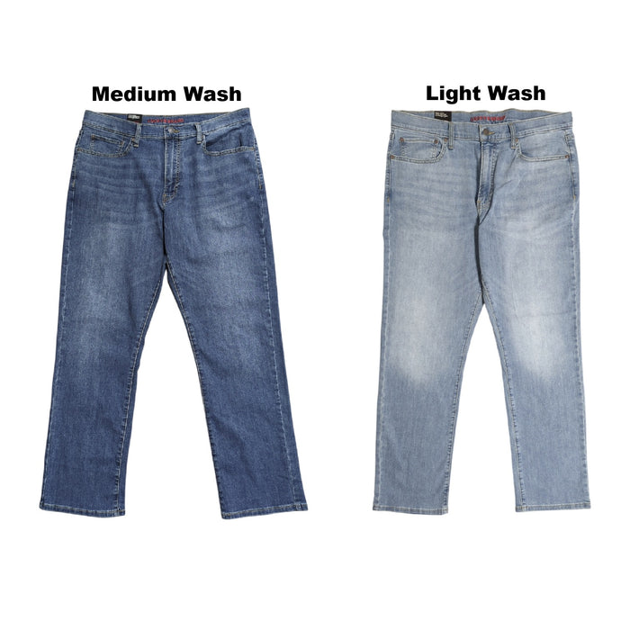 Lucky Brand Men's 410 Athletic Fit Straight Leg 5 Pocket Stretch Denim Jeans