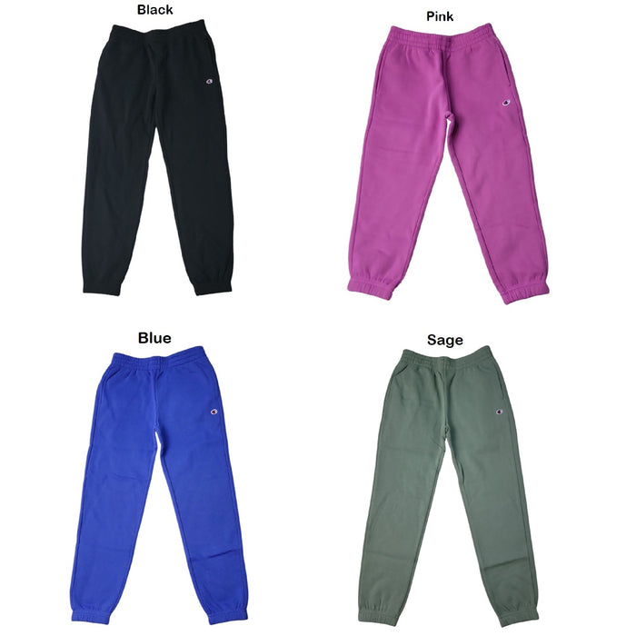 Champion Girls Side Pockets Elastic Waistband Logo Fleece Jogger