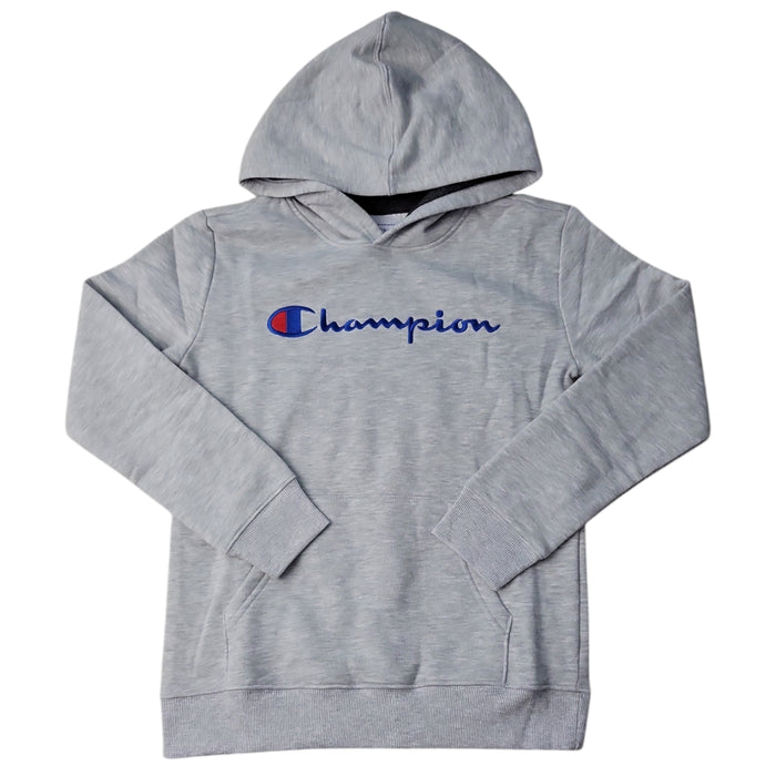 Champion Boy's Logo Kangaroo Pocket Fleece Pullover Hoodie
