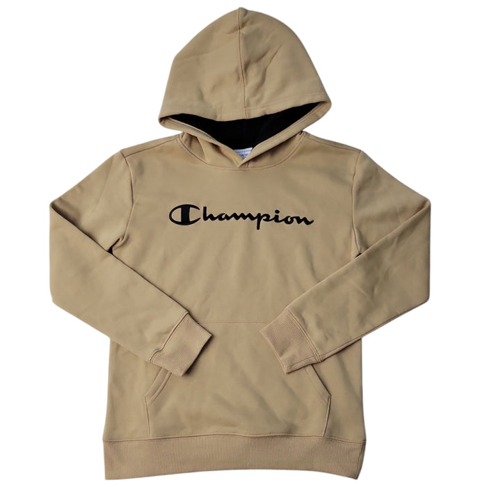 Champion Boy's Logo Kangaroo Pocket Fleece Pullover Hoodie