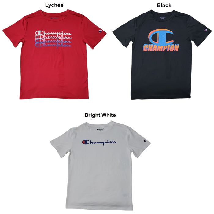 Champion Boys Crewneck Soft Active Graphic Print Top