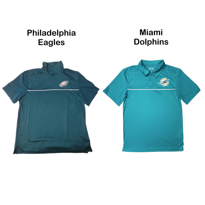 NFL Men's Relaxed Fit Comfortable & Breathable Short Sleeve Polo