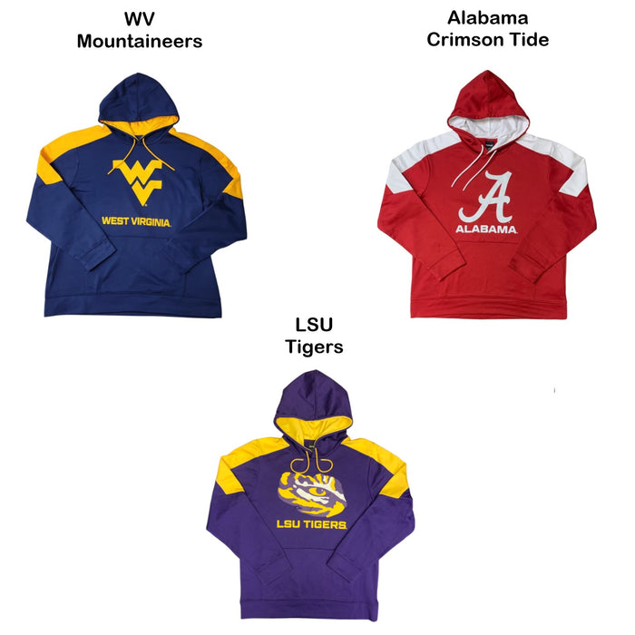 NCAA Men's Drawstring Kangaroo Pocket Hooded Sweatshirt