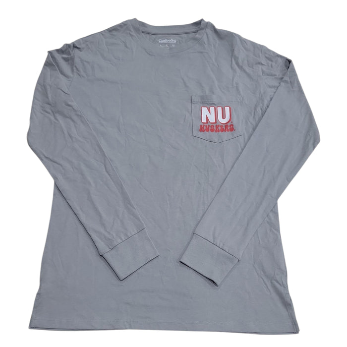 NCAA College Team Crew Neck Long Sleeve Graphic Tee