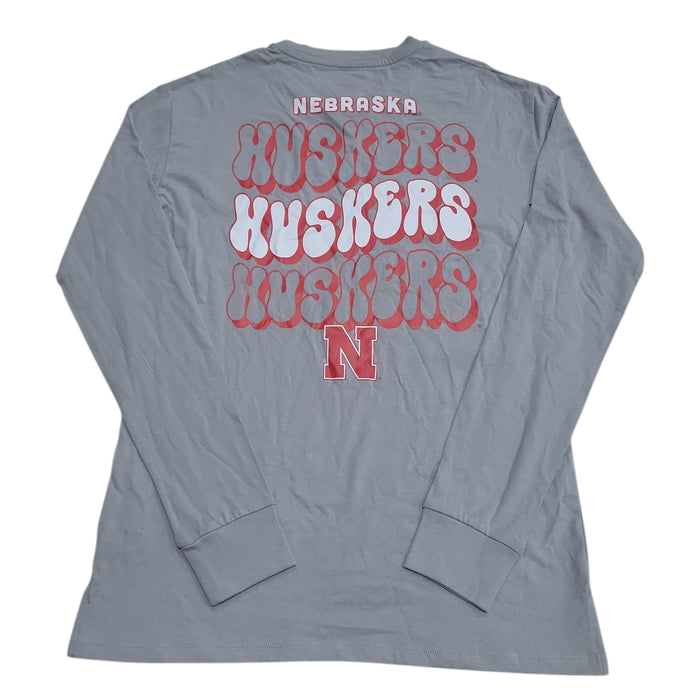 NCAA College Team Crew Neck Long Sleeve Graphic Tee