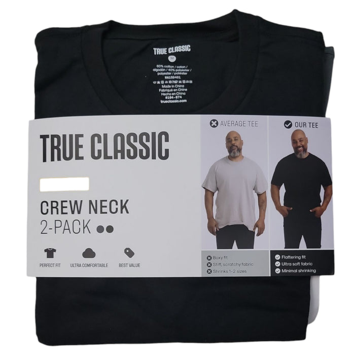 True Classic Men's Athletic Cut Crew Neck 2-Pack T-Shirt