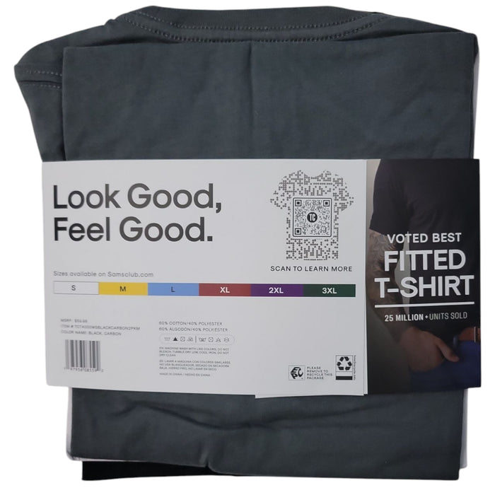 True Classic Men's Athletic Cut Crew Neck 2-Pack T-Shirt