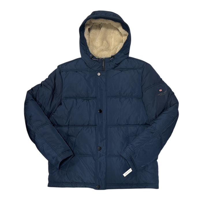 London Fog Men's Water Resistant Insulated Hooded Parka Coat w/ Pockets