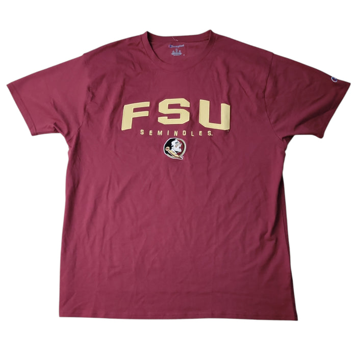 Champion Men's NCAA Short Sleeve Embroidered Crew Neck Tee