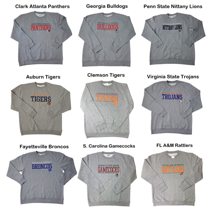 Champion NCAA Men's Classic Fit Easy Care Fleece Crewneck Sweatshirt