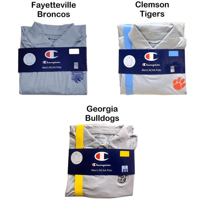 Champion Men's NCAA Officially Licensed Classic Fit Short Sleeve Polo