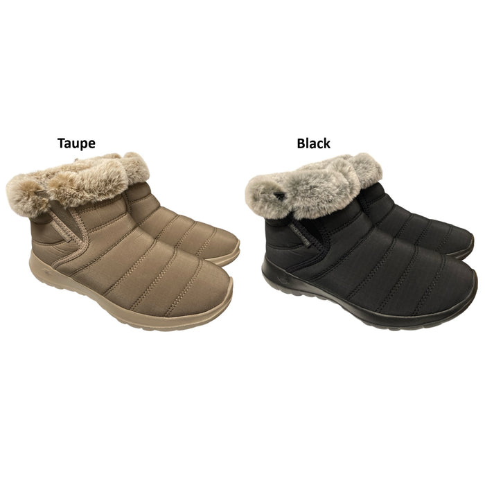 Skechers Women's Go Walk Air Cooled Goga Mat Boots with Faux Fur