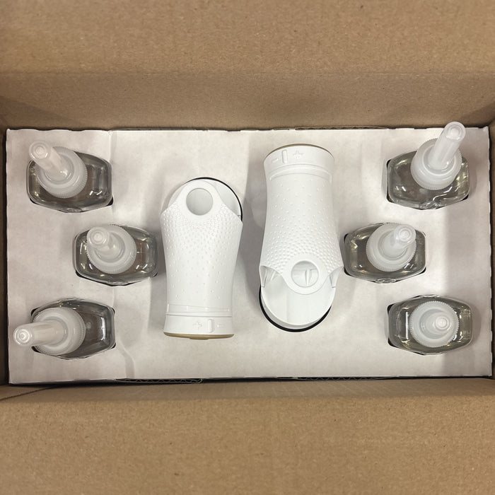 Glade Plug-Ins Scented Oil Set, 2 Warmers + 6 Refills, Fig & Apricot Scent