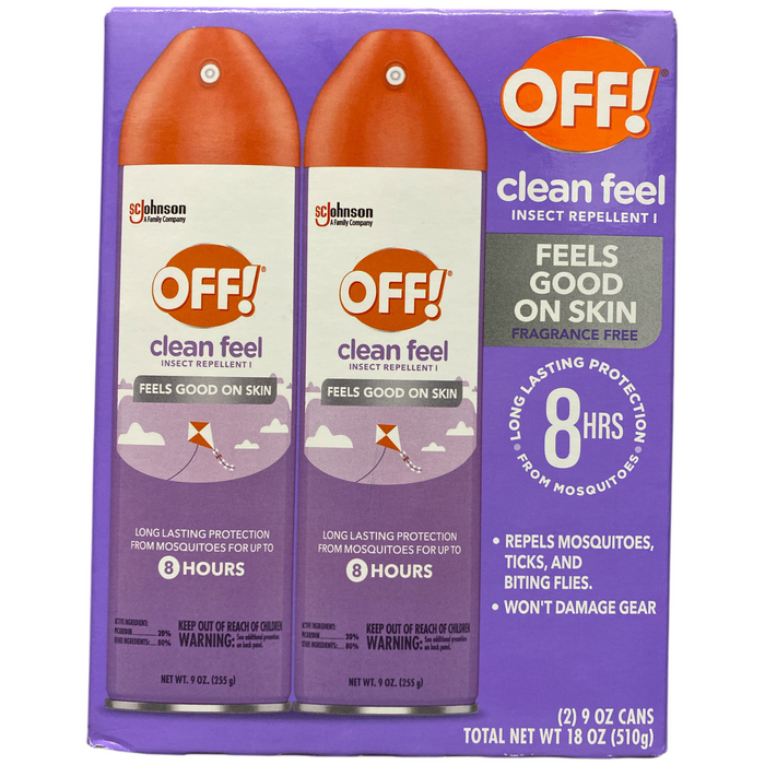 OFF! Clean Feel Non-Greasy Lightweight Insect Repellent, 9oz, 2pk
