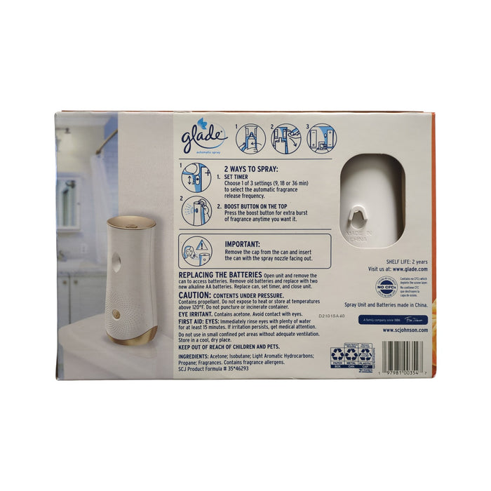 Glade Automatic Spray Air Freshener, 1 Spray Unit & 3 Refills, Pumpkin & Ginger